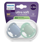 Avent ultra soft jour 6 - 18m fun x2, couleur al�atoire sans bpa