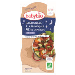 Babybio repas soir bol ratatouille riz + 12m bio 2 x 200g Babybio repas soir bol ratatouille riz + 12m bio 2 x 200g