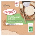 Babybio desserts végétaux gourde brassé lait d'avoine banane + 6m bio 4 x 85g Babybio desserts végétaux gourde brassé lait d'avoine banane + 6m bio 4 x 85g