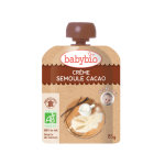 Babybio desserts lact�s gourde cr�me semoule cacao + 8m bio 85g