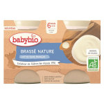 Babybio desserts lactés pot brassé au lait de vache nature + 6m bio lot de 2 x 130g Babybio desserts lactés pot brassé au lait de vache nature + 6m bio lot de 2 x 130g