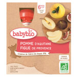 Babybio fruits gourde pomme figue + 6m bio 4 x 90g