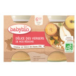 Babybio fruits pot dlice des vergers + 6m bio 2 x 130g