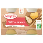 Babybio fruits pot poire de provence + 4m bio 2 x 130g Babybio fruits pot poire de provence + 4m bio 2 x 130g