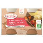 Babybio fruits pot pomme abricot crale + 4m bio 2 x 130g