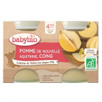 Babybio fruits pot pomme coing + 4m bio 2 x 130g