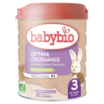 Babybio lait infantile optima croissance 3me ge bio 800g