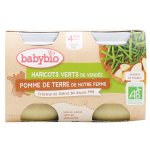 Babybio l�gumes pot pomme de terre haricots verts + 4m bio 2 x 130g