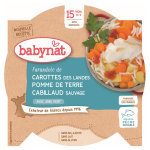 Babybio repas midi assiette carotte pomme de terre cabillaud sauvage + 15m bio 260g Babybio repas midi assiette carotte pomme de terre cabillaud sauvage + 15m bio 260g