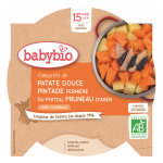 Babybio repas midi assiette compotée patate douce pintade pruneau + 15m bio 260g Babybio repas midi assiette compotée patate douce pintade pruneau + 15m bio 260g