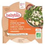 Babybio repas midi assiette pomme de terre haricots verts dinde + 12m bio 230g