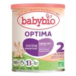 Babybio optima 2 - formule enrichie en fibres et bifidus - 400g