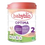 Babybio optima 2 formule enrichie en fibres et bifidus au lait de vache fran�ais 800g