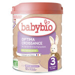 Babybio optima croissance lait de vache 3me ge bio 800g