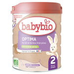 Babybio optima lait de vache 2ème Âge bio 800g Babybio optima lait de vache 2ème Âge bio 800g