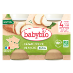 Babybio patate douce blanche d'anjou bio 260g