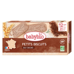 Babybio petits biscuits au cacao + 12m bio 160g