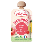 Babybio pomme poire riz ac�rola - immunit� - 100g