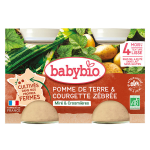 Babybio pot pomme de terre courgette bio 2 x 130g