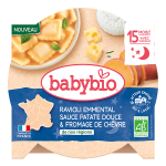 Babybio ravioli emmental sauce patate douce fromage de chèvre bio 190g Babybio ravioli emmental sauce patate douce fromage de chèvre bio 190g