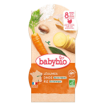 Babybio repas midi bol légumes dinde riz + 8m bio 2 x 200g Babybio repas midi bol légumes dinde riz + 8m bio 2 x 200g