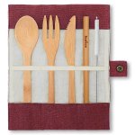 Bambaw nomade set de couvert en bambou vin