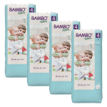 Bambo nature couche taille 4 7 - 14kg tall pack 48 unités lot de 4 Bambo nature couche taille 4 7 - 14kg tall pack 48 unités lot de 4