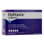 Bausch & lomb ophtaxia lingettes hygine des yeux et cils - 20 units