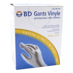 Bd gant vinyle sans latex taille l / xl 50 unités Bd gant vinyle sans latex taille l / xl 50 unités