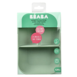 B�aba assiette compartiment�e silicone sage green