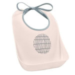 Baba bavoir d'apprentissage pink grid