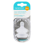 Béaba nanobébé tétine silicone débit lent + 0m lot de 2 Béaba nanobébé tétine silicone débit lent + 0m lot de 2