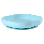 Béaba repas assiette ventouse en silicone bleu Béaba repas assiette ventouse en silicone bleu