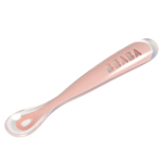 Baba repas cuillre silicone 1er ge rose