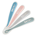 B�aba repas set de 4 cuilll�res silicone 1er �ge