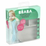 Baba repas set repas silicone avec ventouse gris