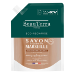 Beauterra savon liquide de marseille parfum beurre de karit eco - recharge 900ml