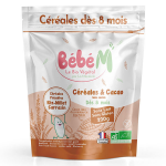 Bb m crales et cacao ds 8 mois bio - 220g