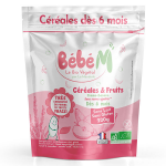 Bb m crales et fruits ds 6 mois bio - 220g