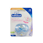 Bebisol sucette nuit physiologique silicone bleue lapin - 6m