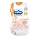 Bbisol sucette physiologique silicone orange + 6 mois (rf s)