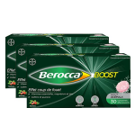 Berocca boost magnsium vitamines cafine et guarana 30 comprims effervescents - lot de 3