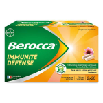 Berocca immunit dfense vitamine d, c et b zinc lot de 2 x 28 glules vgtales