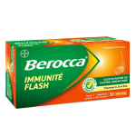 Berocca immunit flash vitamine d et c zinc fer 30 comprims effervescents