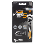 Bic hybrid 5 rasoir 5 lames kit 1 manche + 2 recharges