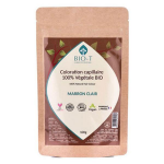 Bio - t coloration vgtale marron clair - bio et 100% naturel - 100g