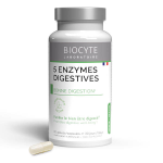 Biocyte 5 enzymes digestives bonne digestion 60 gélules Biocyte 5 enzymes digestives bonne digestion 60 gélules