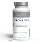 Biocyte cr chrome glycmie normale chrome, levure de bire et niacine 60 glules