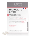 Biocyte - microbiote intime - probiotique flore intime - confort urinaire - cramberry - 20 glules