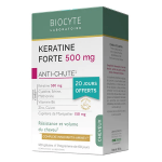 Biocyte pack k�ratine forte 500mg anti chute r�sistance du cheveu 120 g�lules